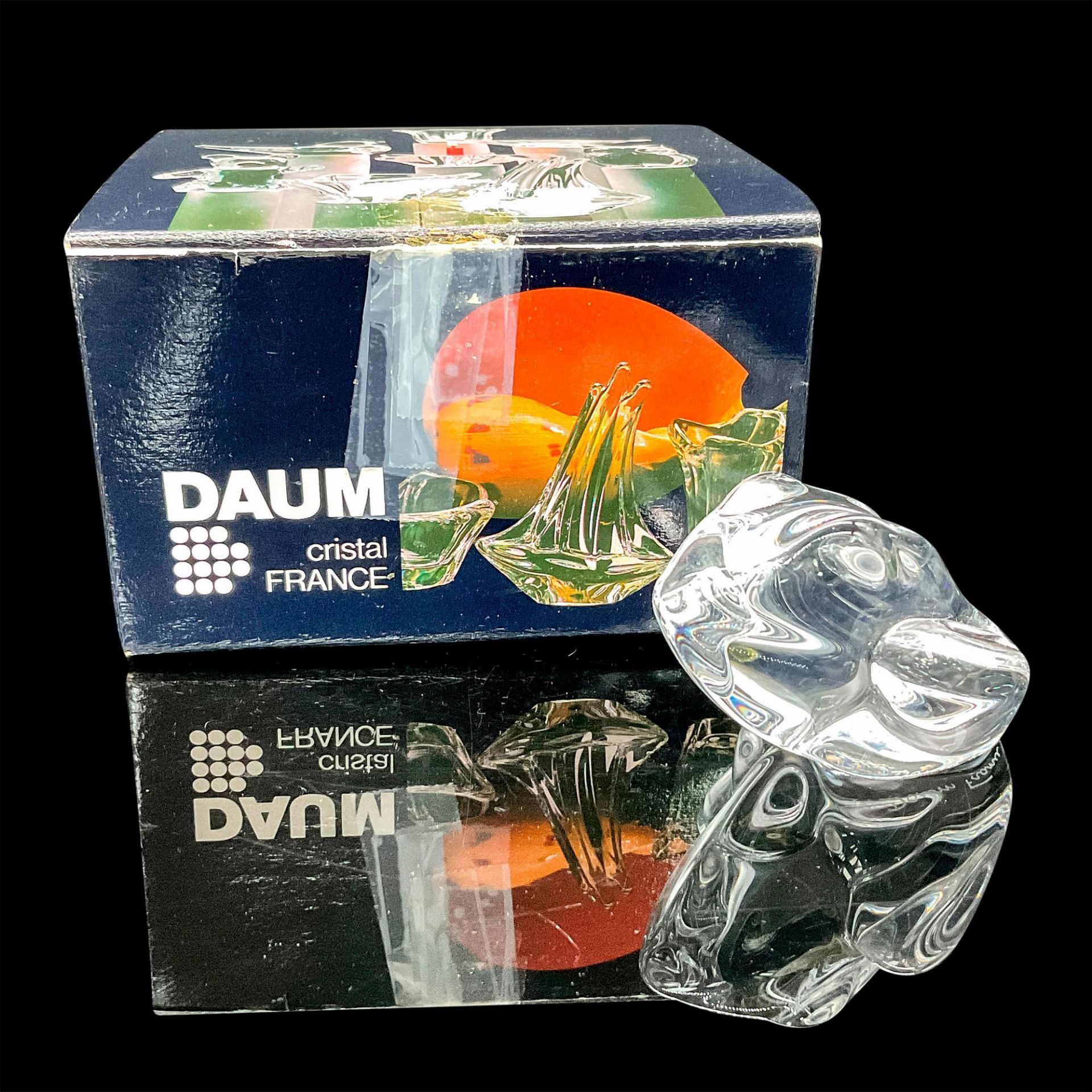 Daum Crystal Figurine, Frog - Image 5 of 5