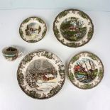 5pc Johnson Bros The Friendly Village Luncheon Tea Set