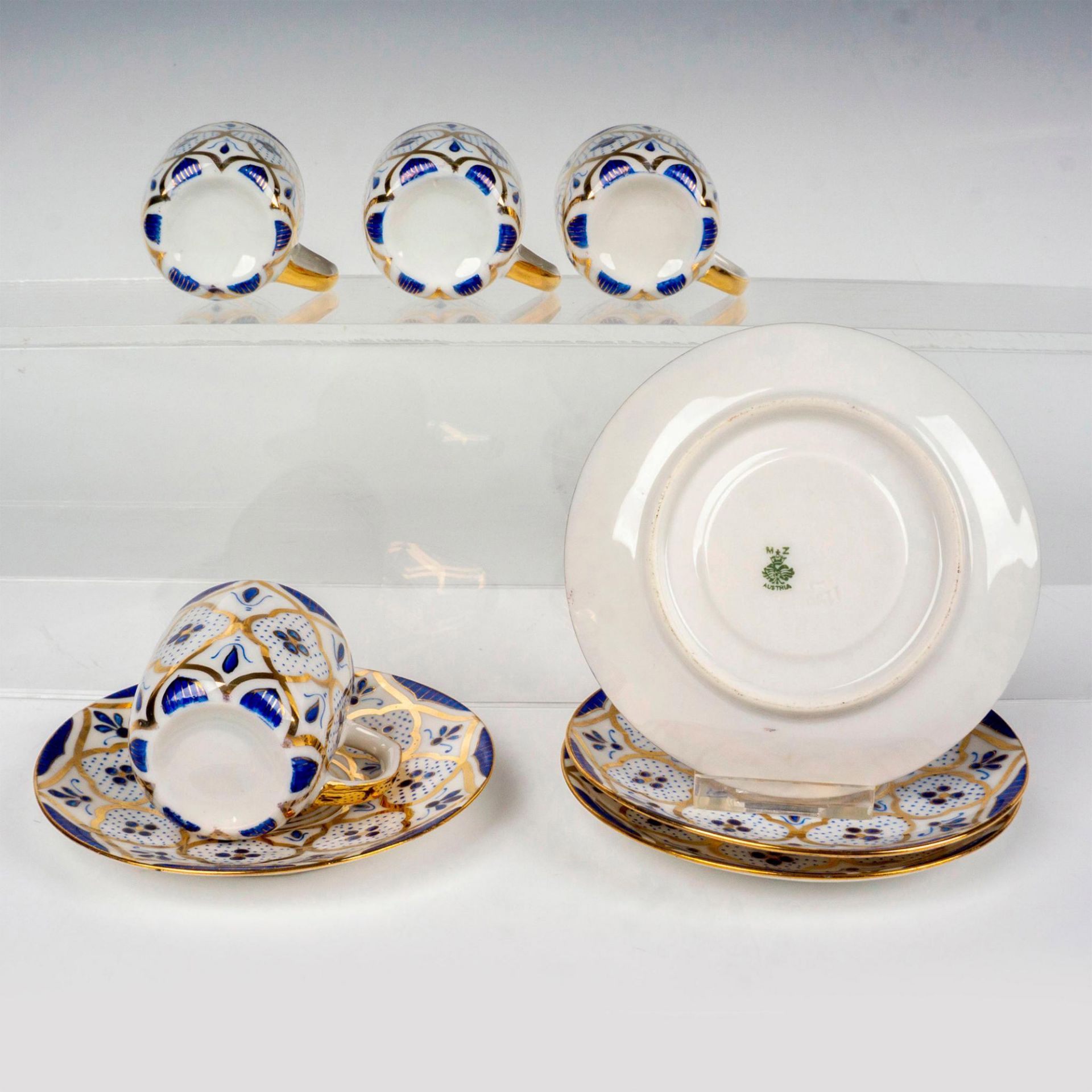 8pc MZ China Demitasse Cups and Saucers - Image 3 of 4