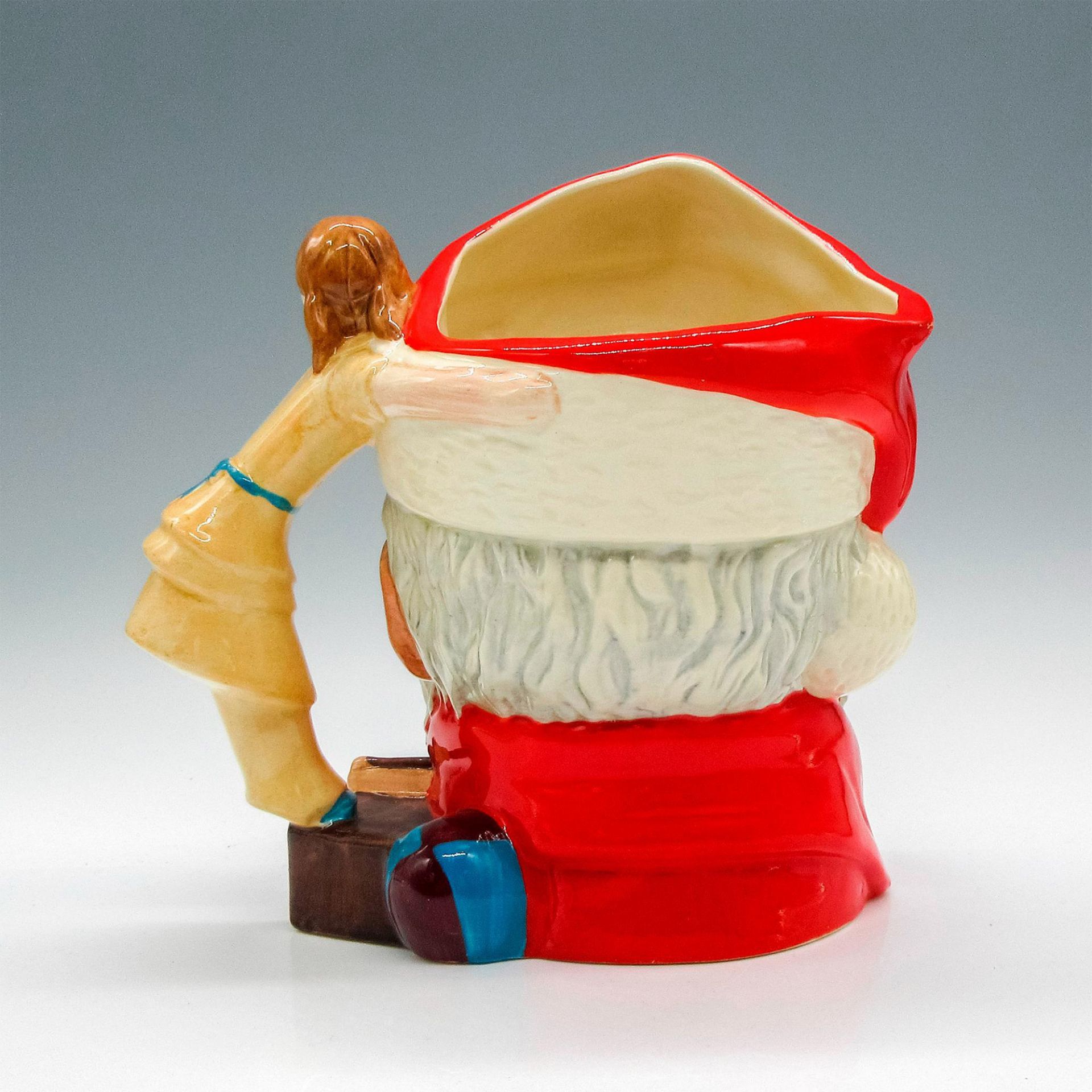 Santa Claus Doll on Drum D6668 - Royal Doulton Large Character Jug - Bild 2 aus 3