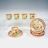 10pc Copeland Demitasse Cups and Saucers