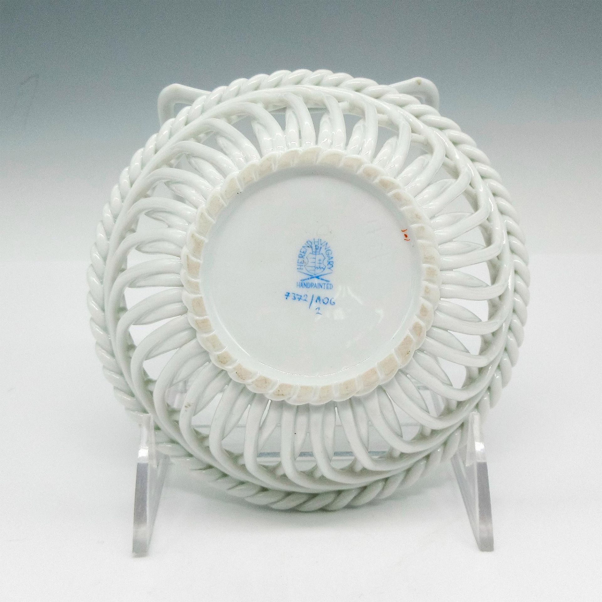 Herend Porcelain Reticulated Trinket Dish - Bild 3 aus 3