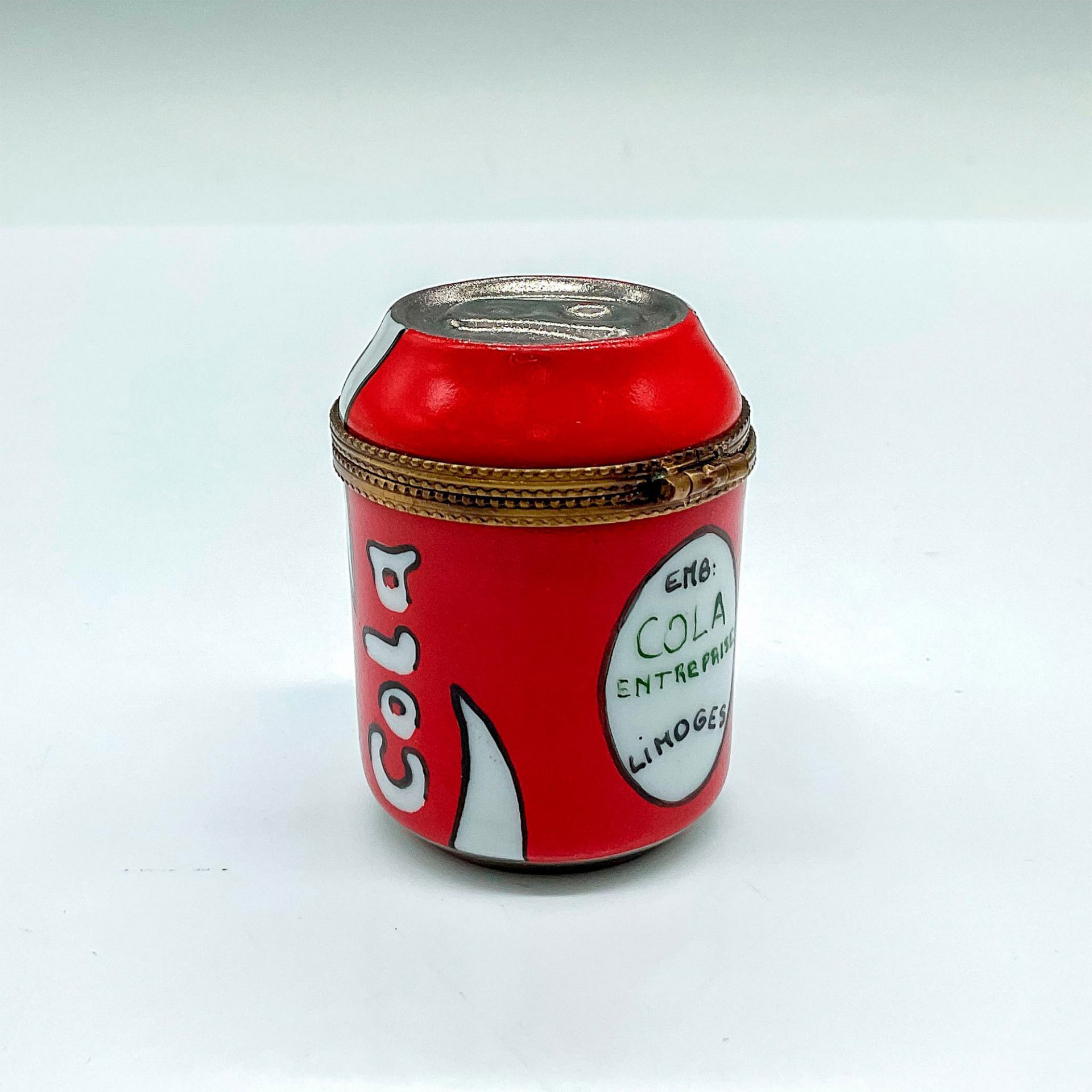 Limoges Porcelain Cola Box, Signed - Bild 2 aus 5