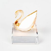 Swarovski Crystal Figurine, Swan 120 Years of Innovation
