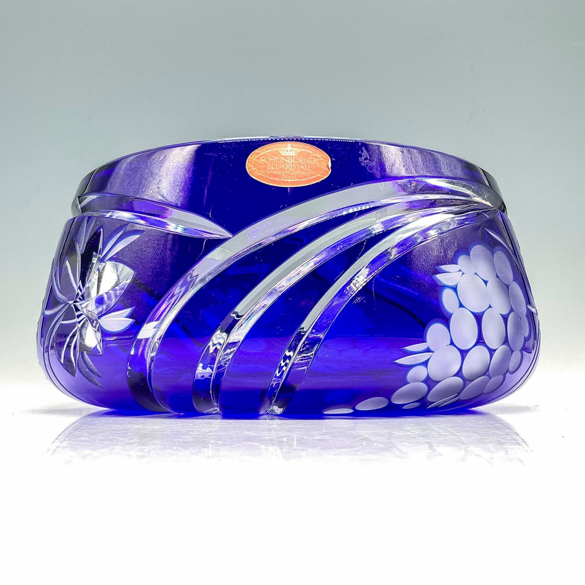 2pc Bohemian Glass Large Decorative Bowls - Bild 7 aus 8