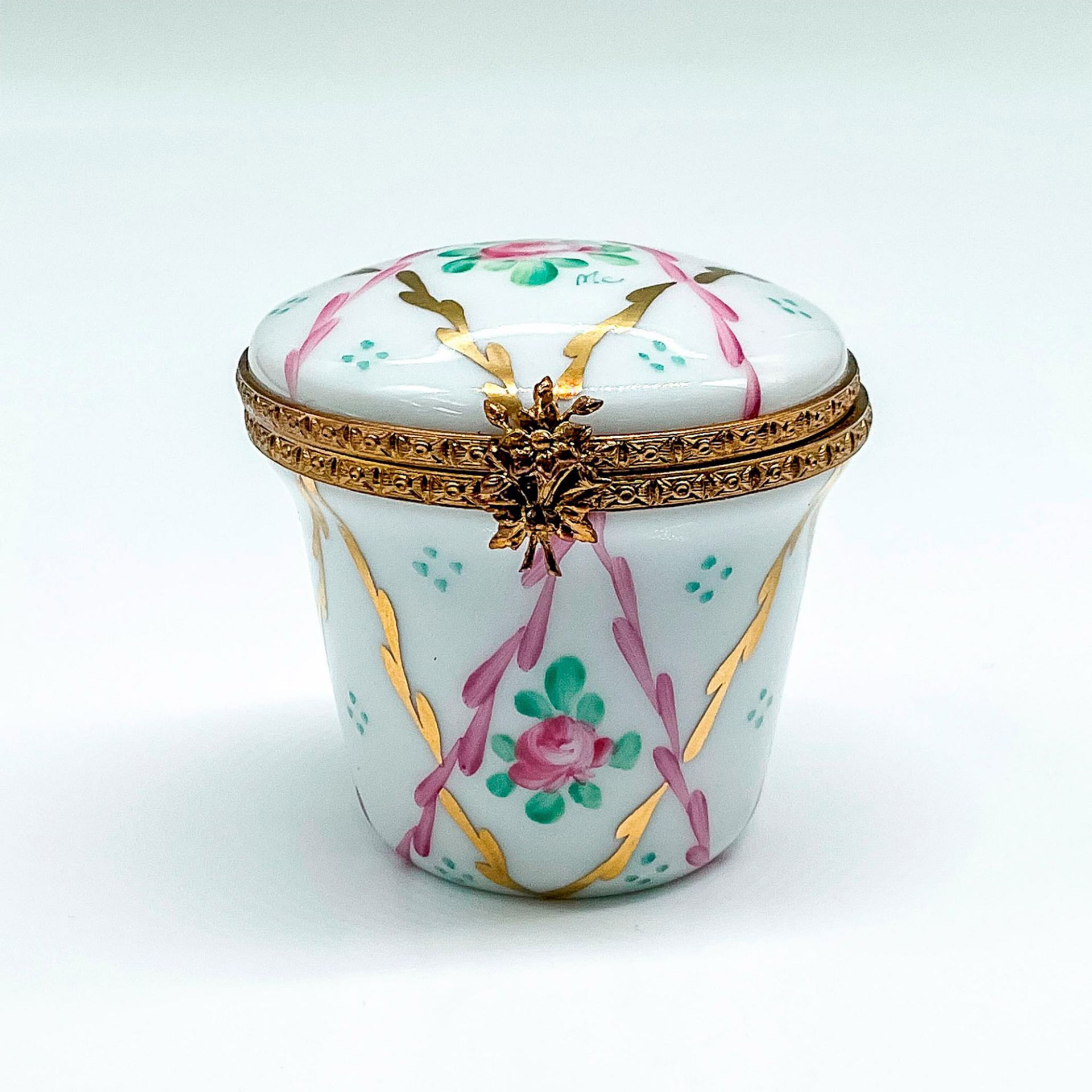 Limoges Porcelain Floral Trinket Box