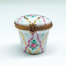 Limoges Porcelain Floral Trinket Box