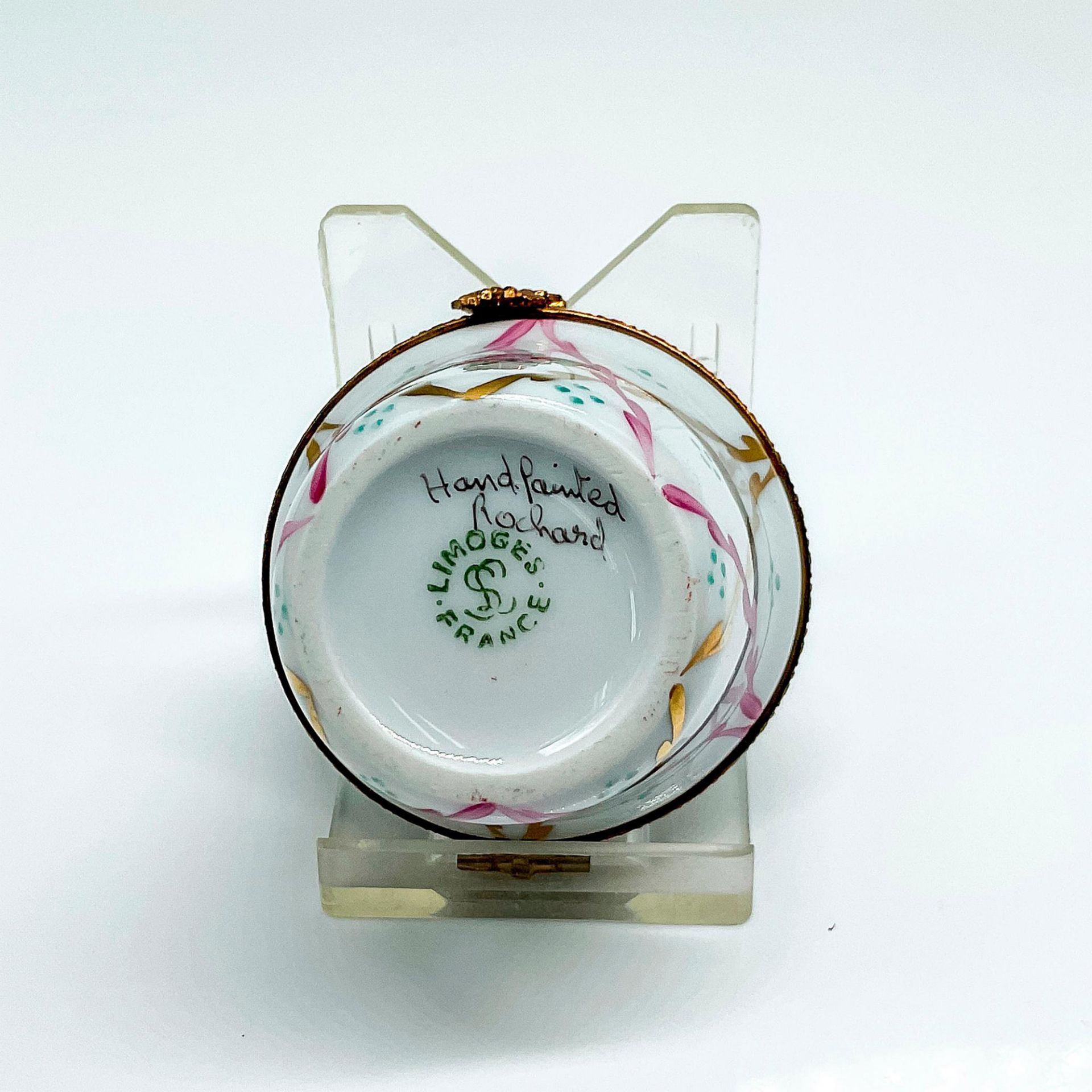 Limoges Porcelain Floral Trinket Box - Bild 4 aus 4