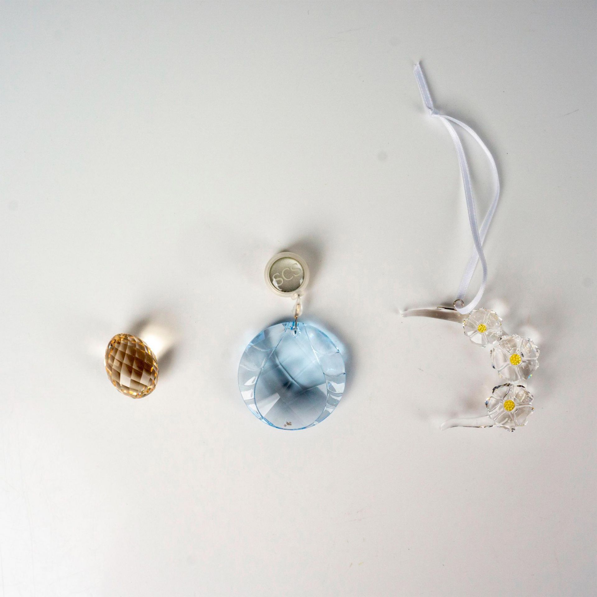 3pc Swarovski Crystal Ornaments