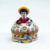 Limoges Peint Main Porcelain Trinket Box