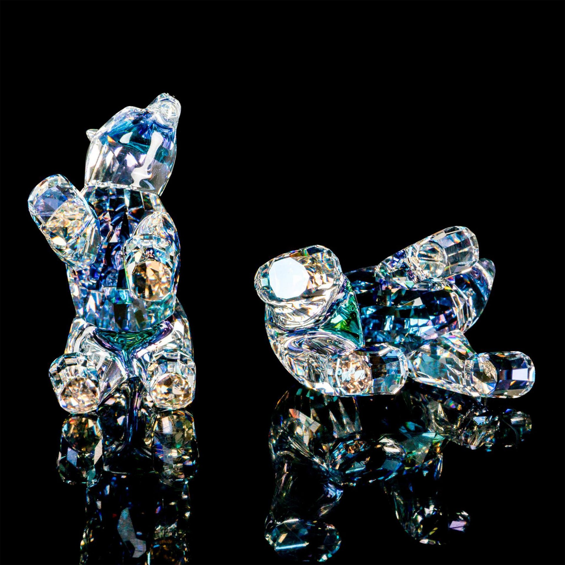 Swarovski Crystal Figures, Polar Bear Cubs Crystal Moonlight - Image 3 of 4