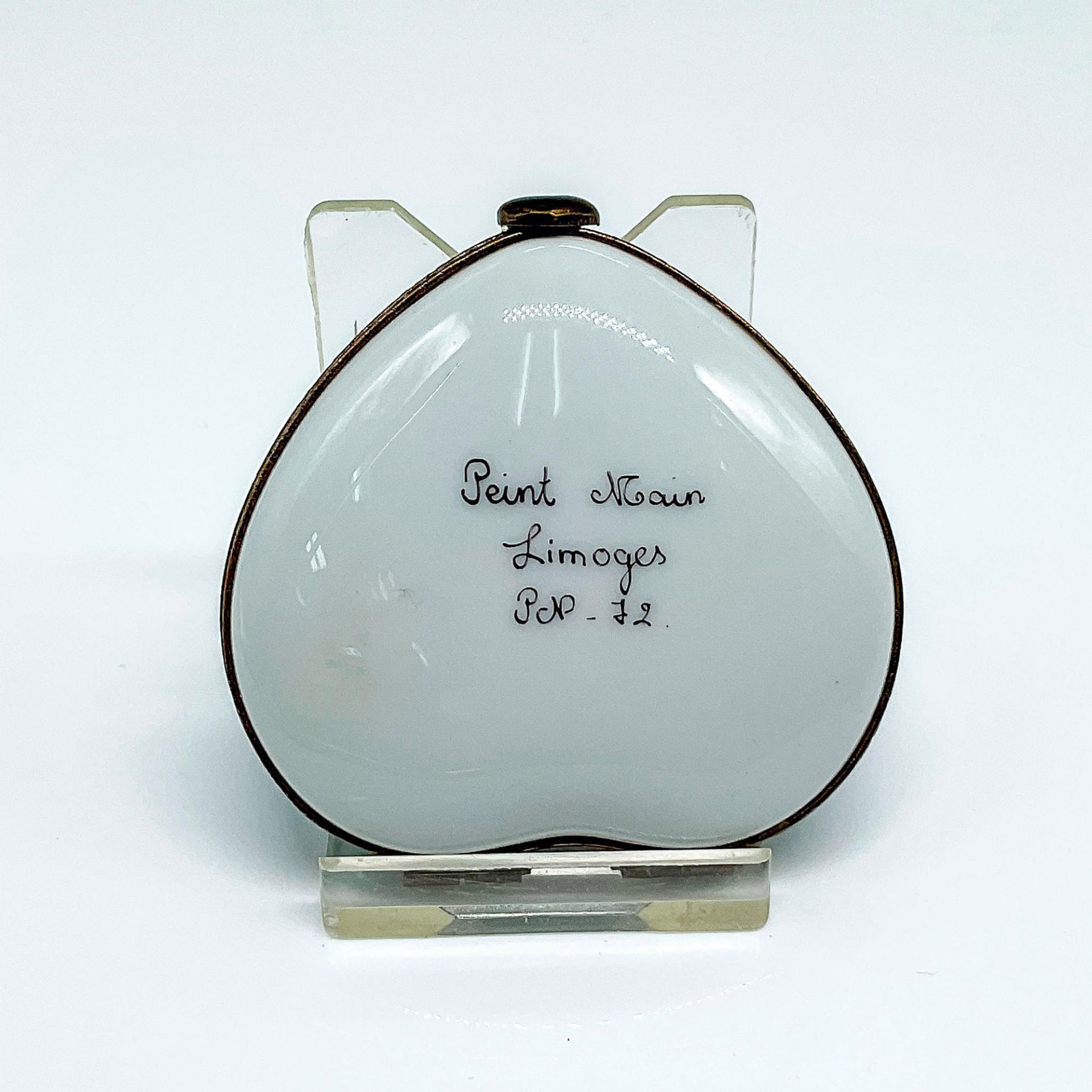 Limoges Peint Main Porcelain Trinket Box, Love You - Image 3 of 3