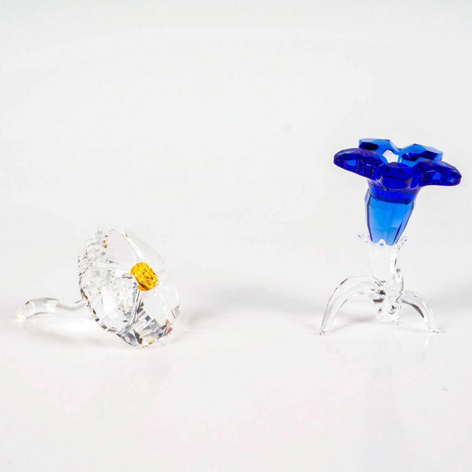 2pc Swarovski Crystal Figurines, Wild Flower + Gentian