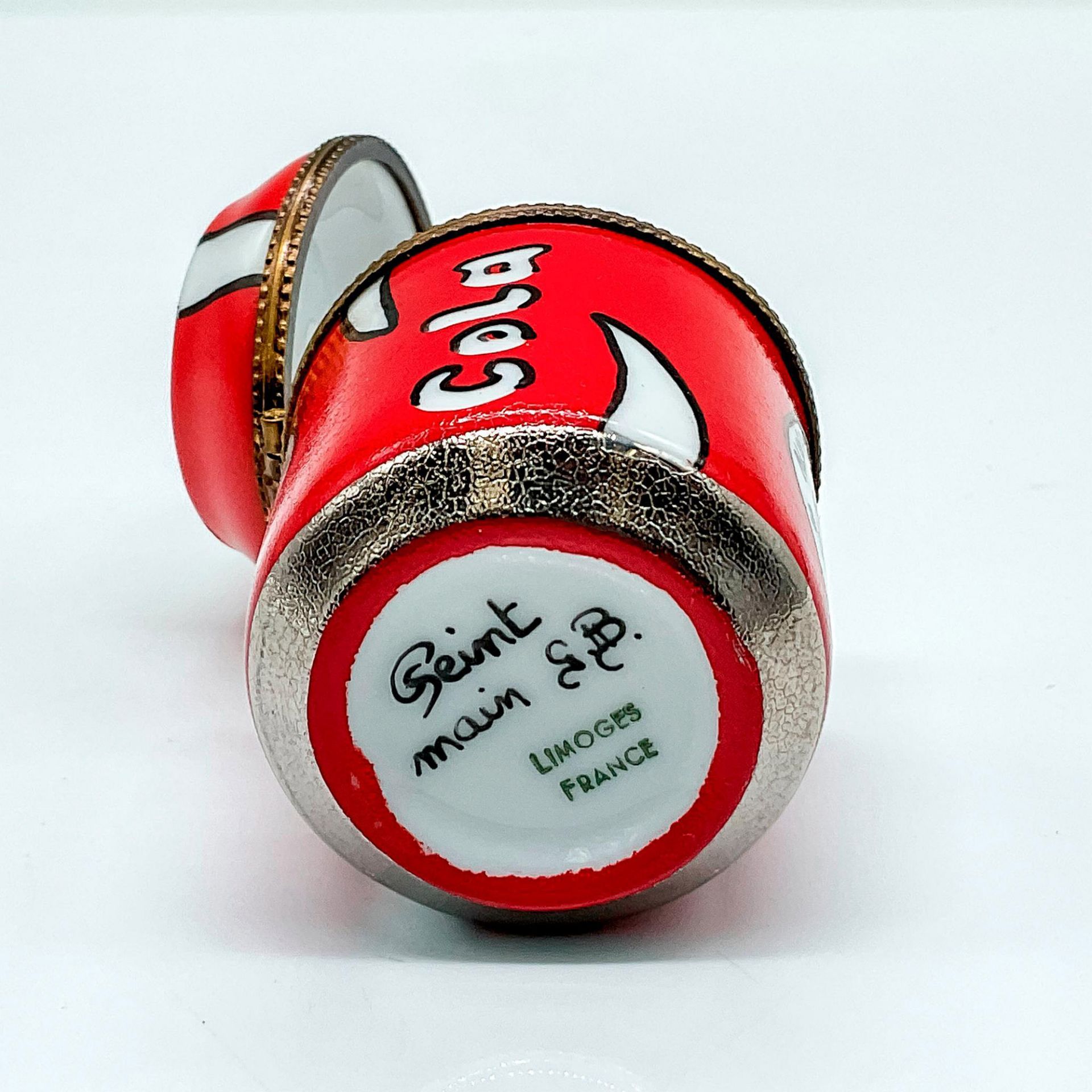 Limoges Porcelain Cola Box, Signed - Bild 5 aus 5