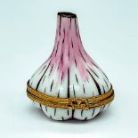 Vintage Limoges Porcelain Hand Painted Garlic Shaped Box