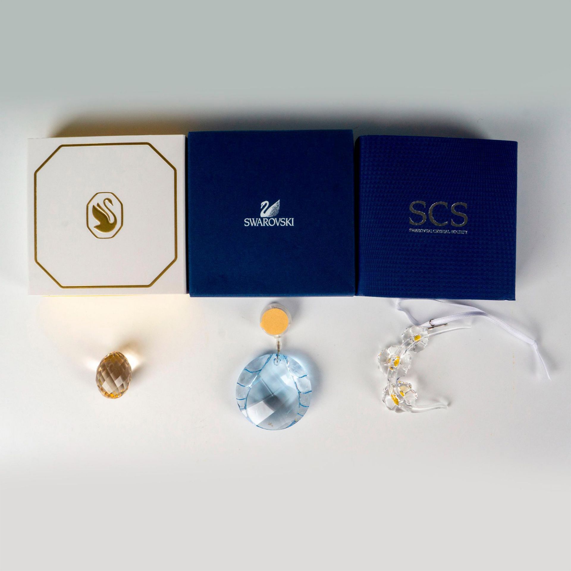 3pc Swarovski Crystal Ornaments - Bild 2 aus 2