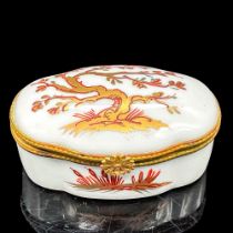 BH Porcelain of Vincennes France Hand Painted Jewelry Box