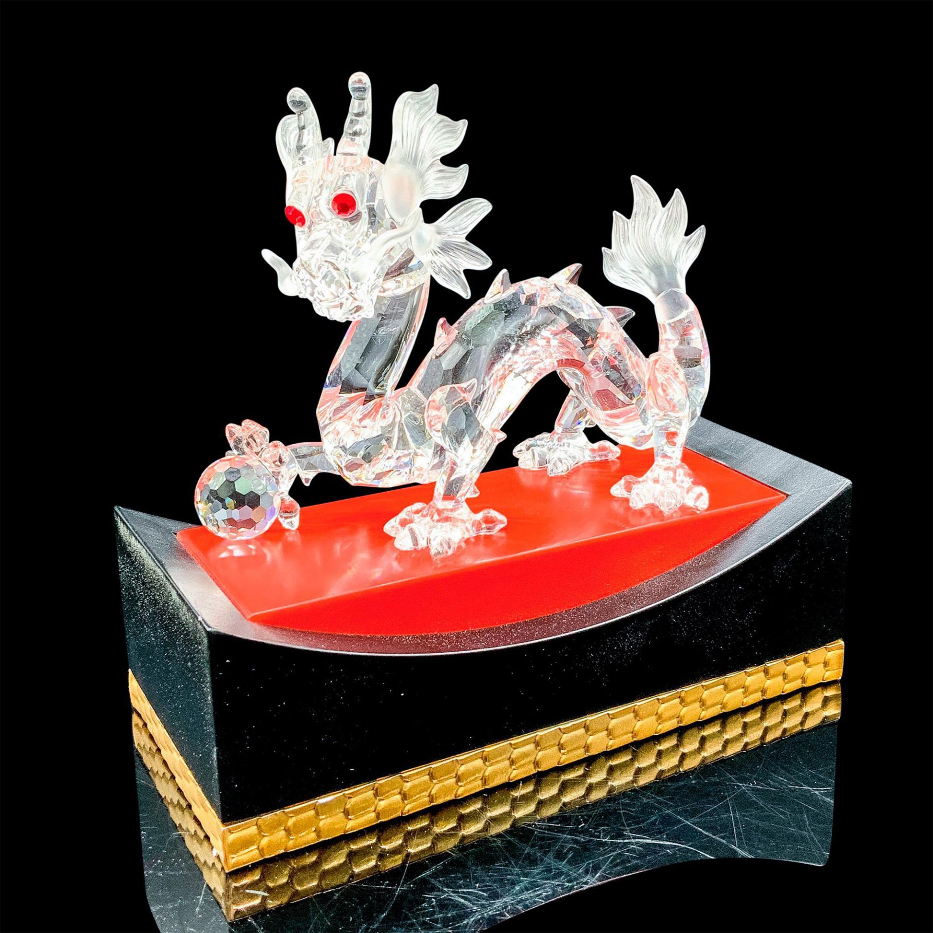 Swarovski Crystal Figurine, The Dragon + Base