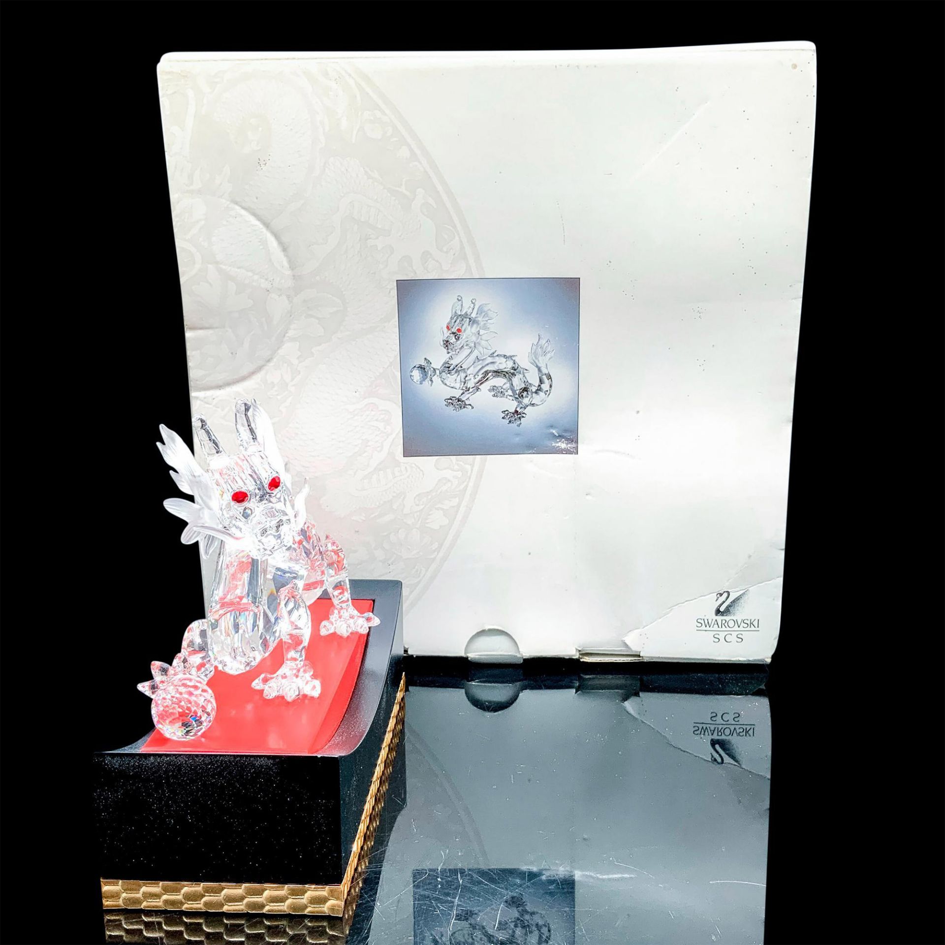 Swarovski Crystal Figurine, The Dragon + Base - Image 3 of 5