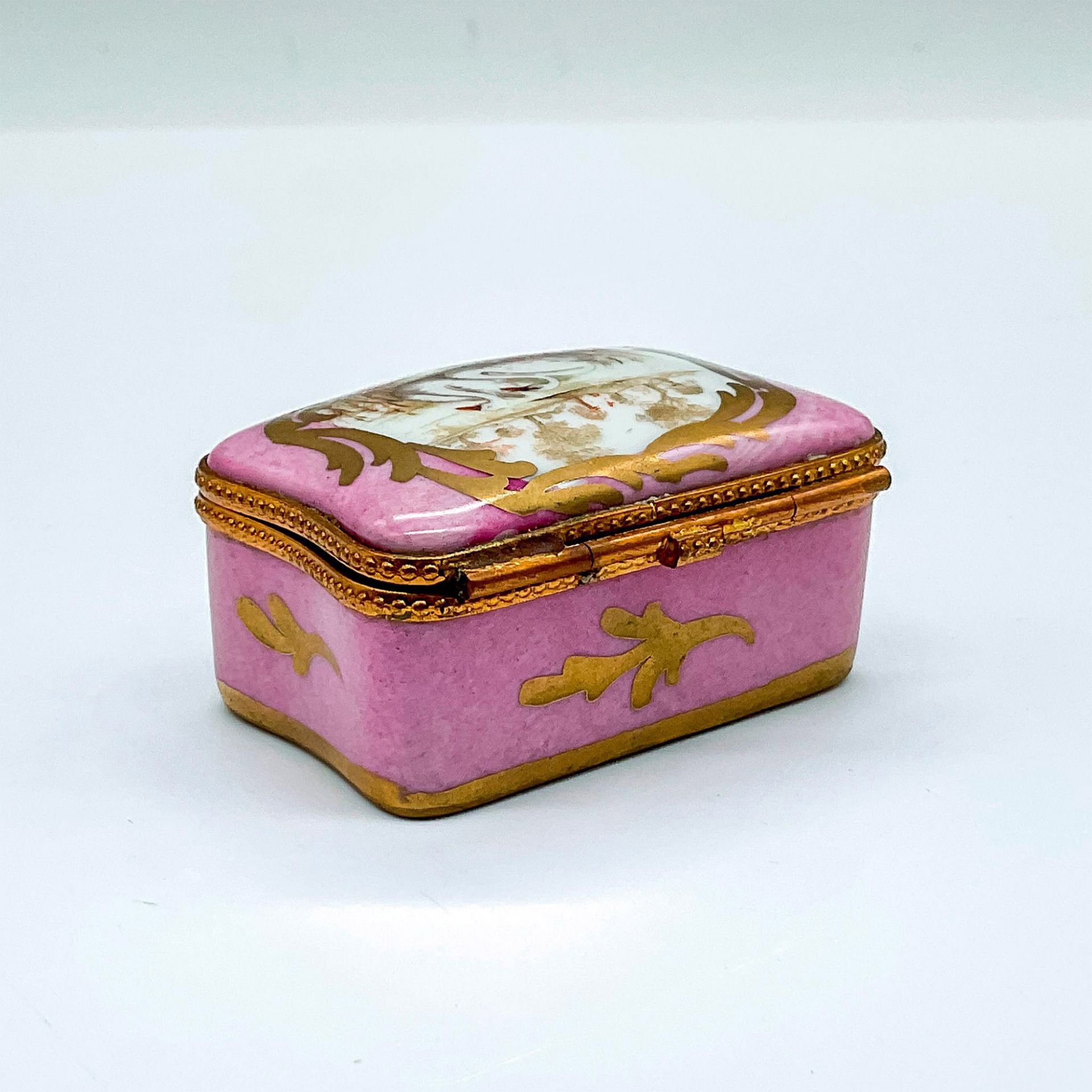 French Porcelain Limoges Swan Box - Image 2 of 5