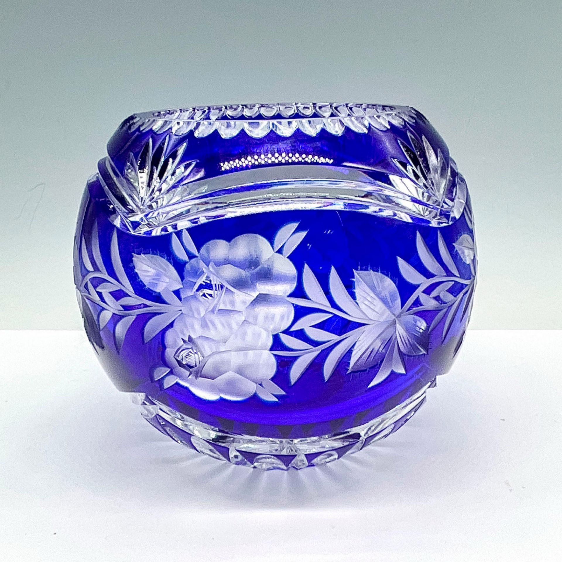 2pc Bohemian Glass Large Decorative Bowls - Bild 2 aus 8