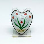 Limoges Peint Main Porcelain Heart Trinket Box