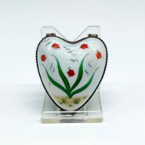 Limoges Peint Main Porcelain Heart Trinket Box