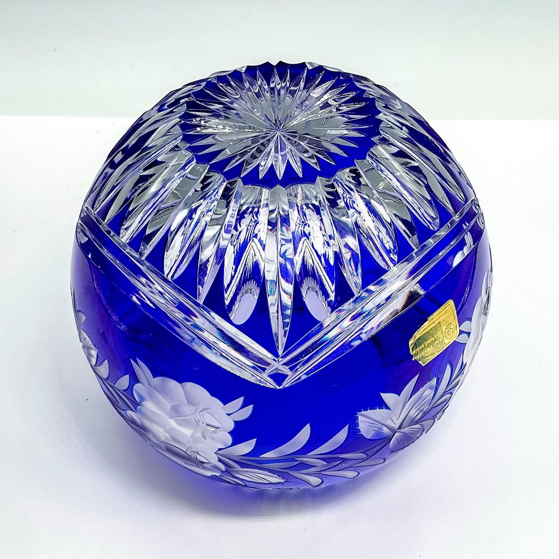 2pc Bohemian Glass Large Decorative Bowls - Bild 4 aus 8