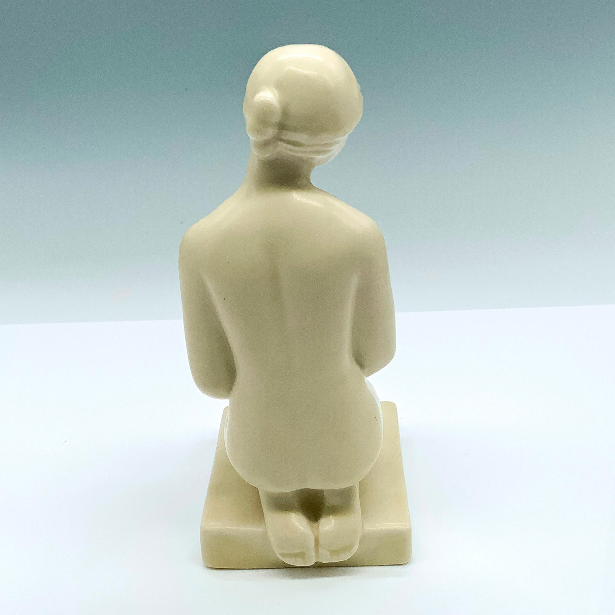 Rookwood Pottery Kneeling Nude Woman Figurine #6159 - Image 3 of 4