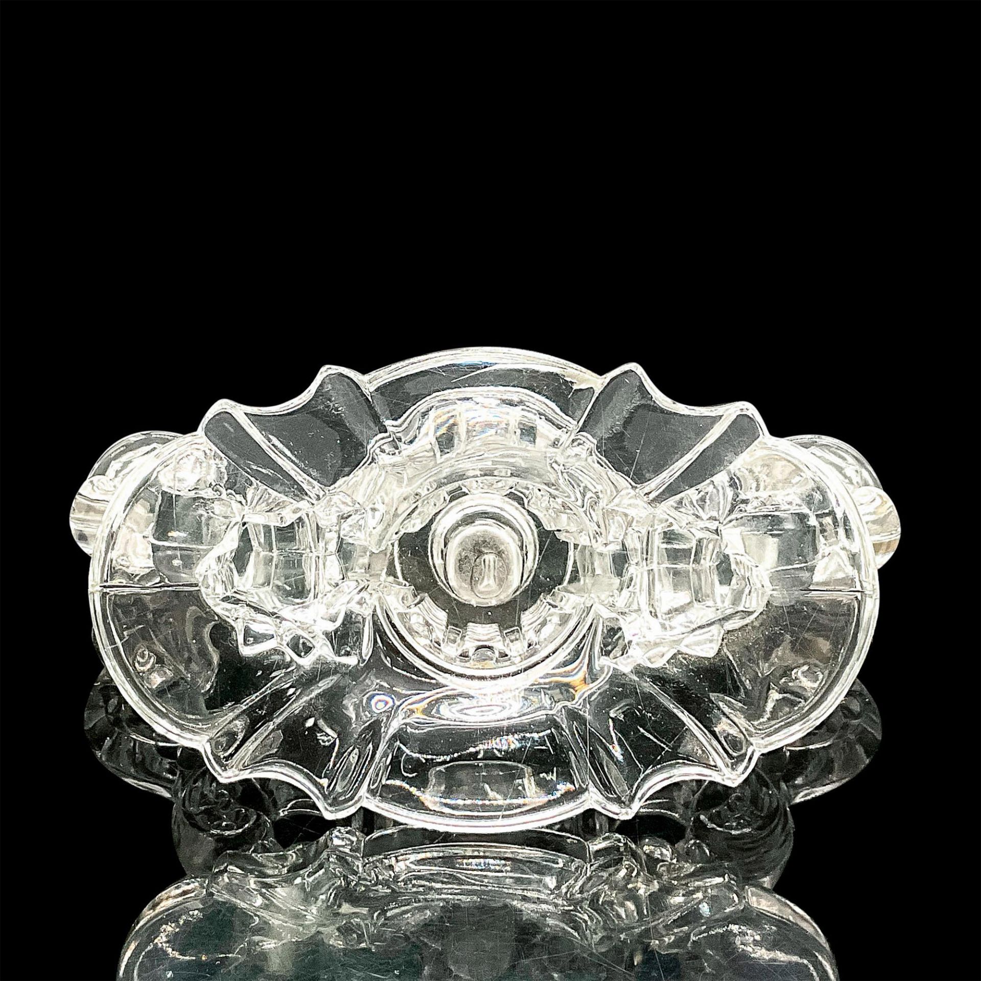 2pc Vintage Heisey Glass Baroque Candelabras - Bild 4 aus 7