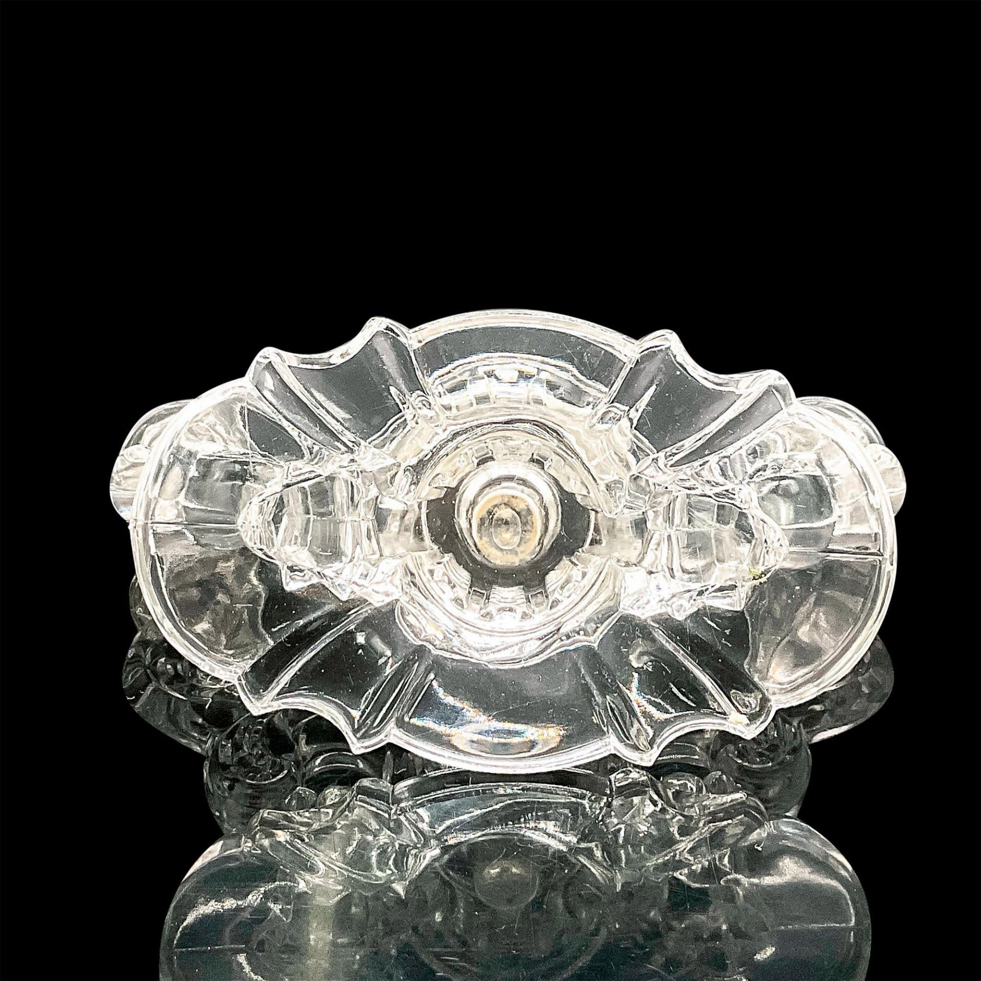 2pc Vintage Heisey Glass Baroque Candelabras - Bild 6 aus 7
