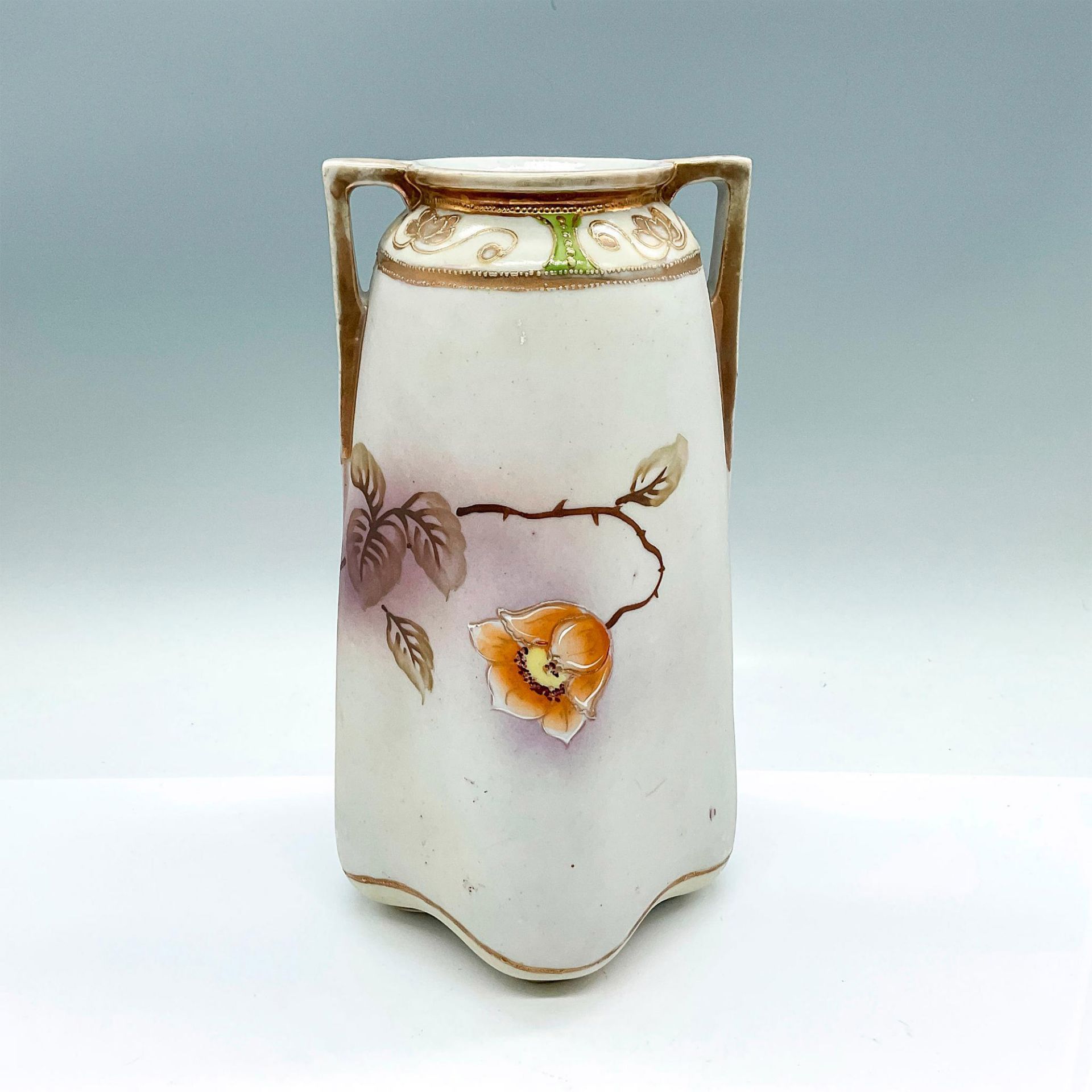 Te-Oh Nippon China Gilded Floral Vase - Image 2 of 3