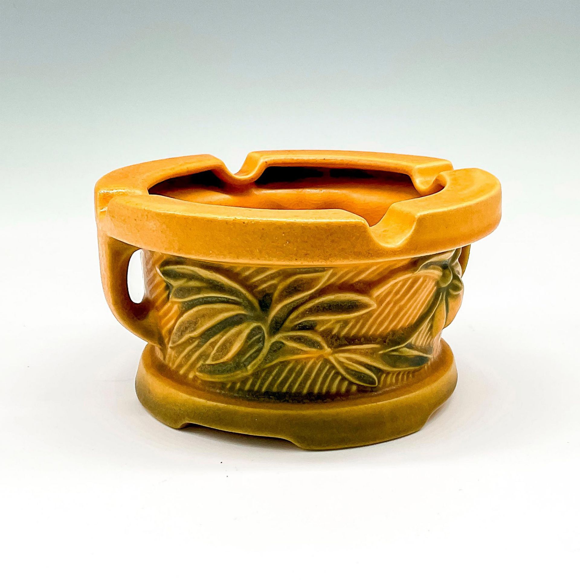 Roseville Pottery Ashtray, Peony Mustard - Bild 2 aus 3