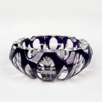 Bohemian Deep Purple Crystal Ashtray