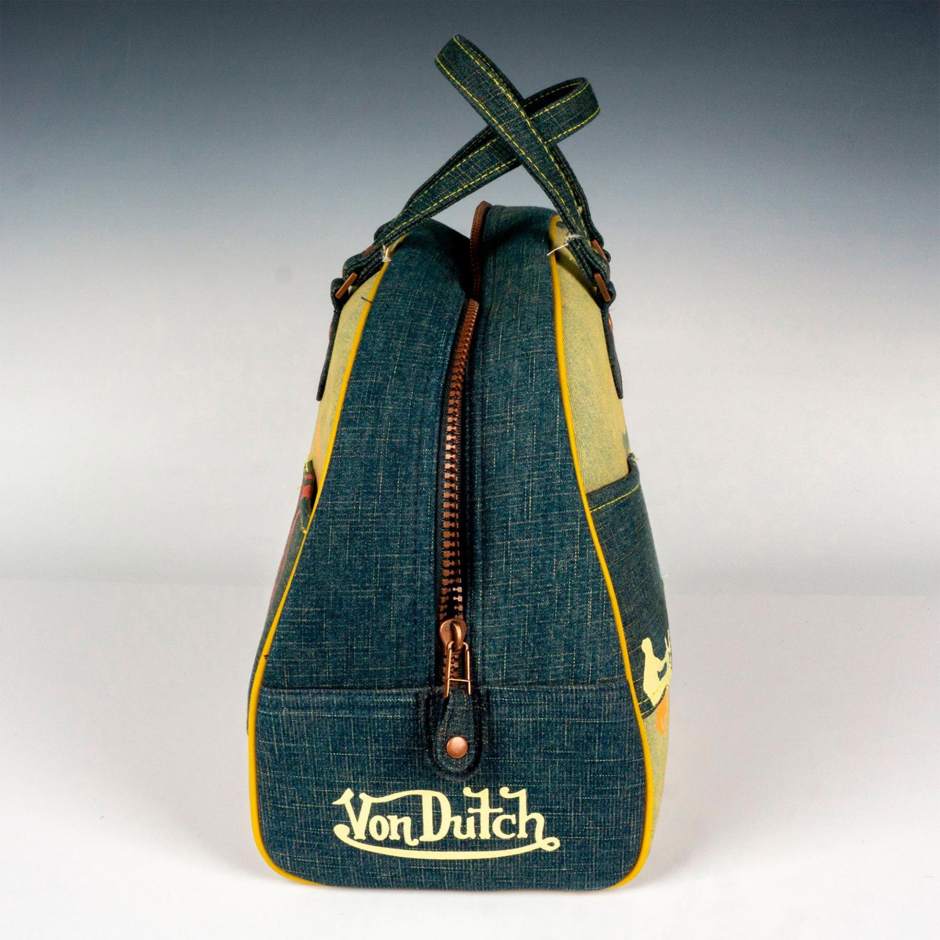 Vintage Von Dutch Denim Bowling Bag - Image 2 of 3