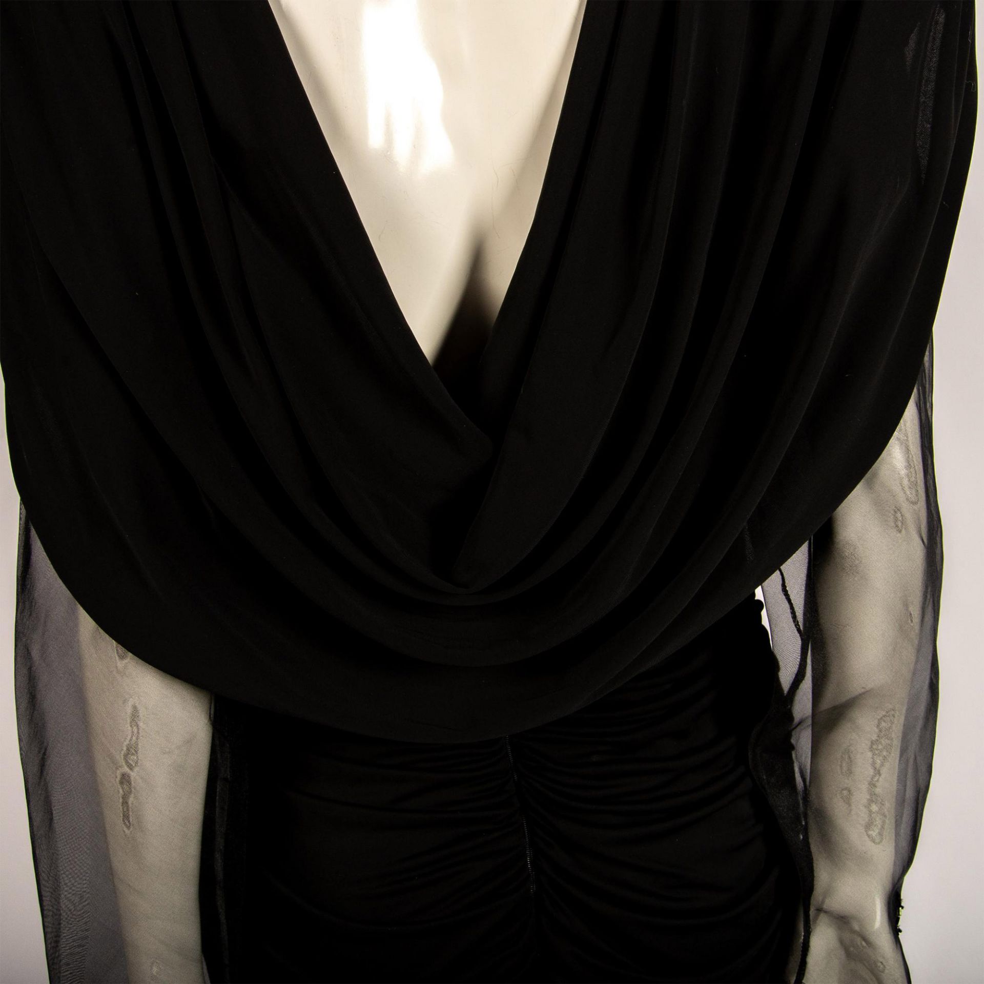 Vintage Cadadei Black Rhinestone Evening Dress, Size 14 - Bild 6 aus 7
