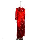 Vintage Mojave Redux Oriental Brocade Robe, Size 40