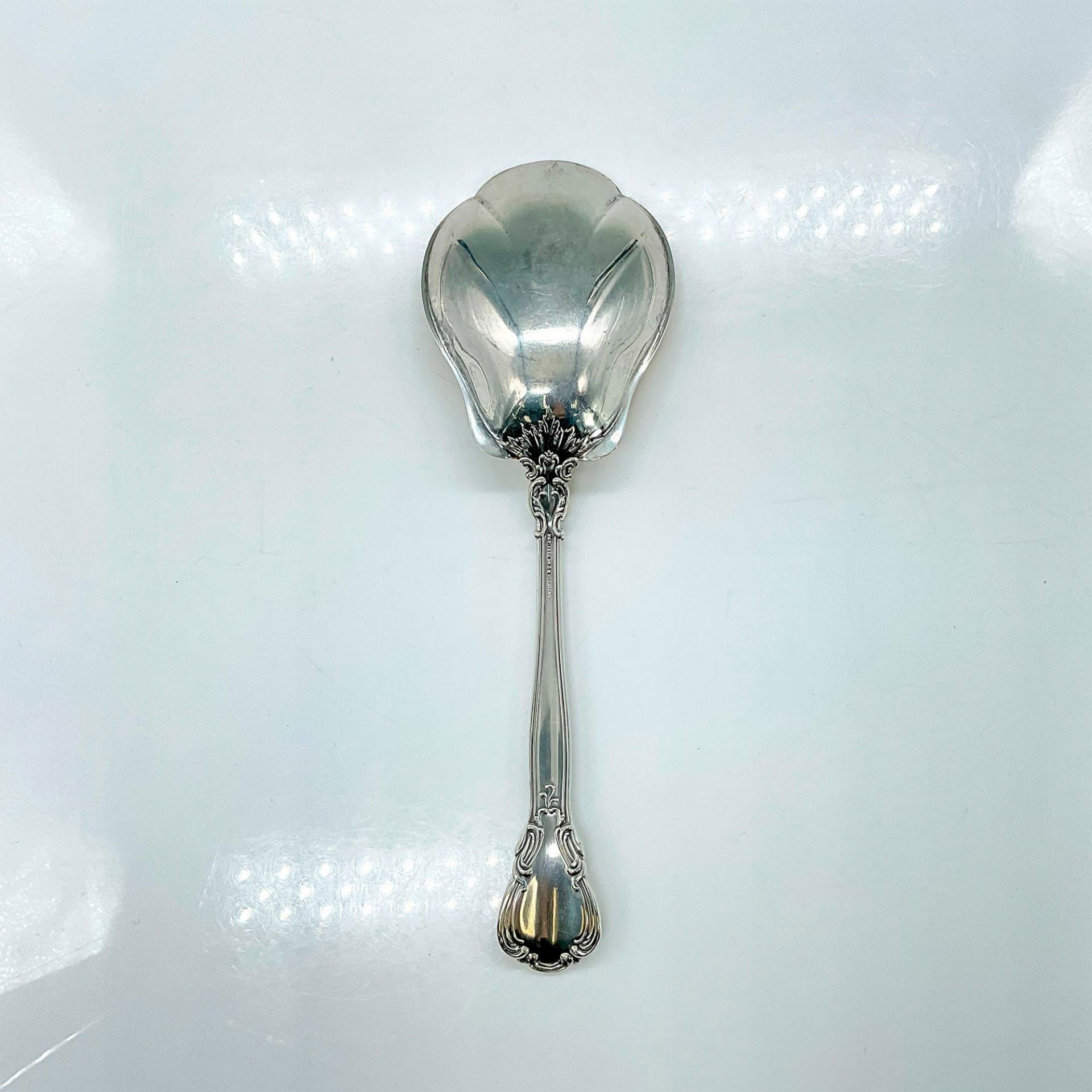 Gorham Sterling Silver Large Serving Spoon, Chantilly - Bild 2 aus 3