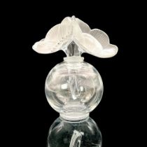 Lalique Crystal Perfume Bottle Deux Anemones