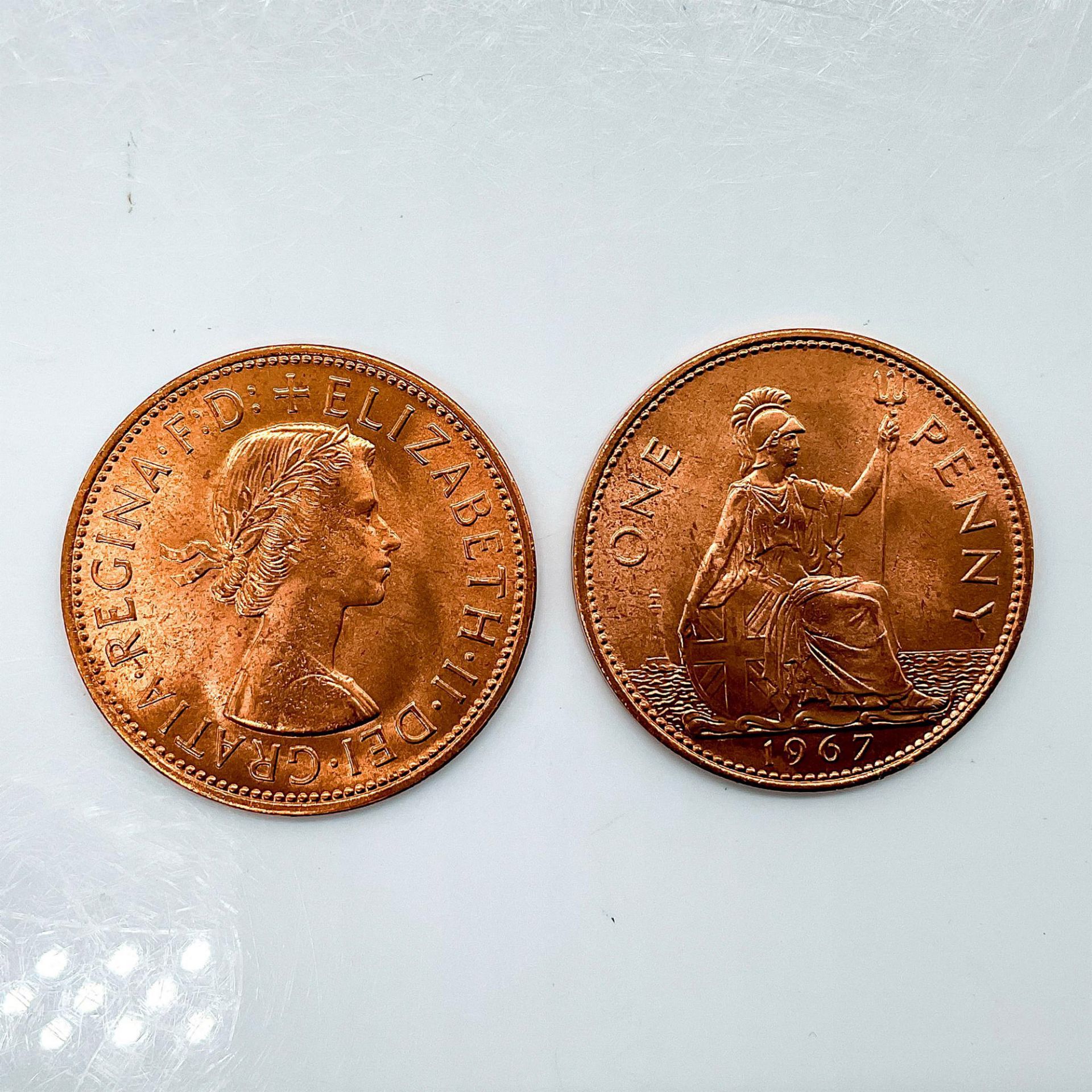 2pc 1967 Queen Elizabeth II Collection Bank Rolls - Image 2 of 2