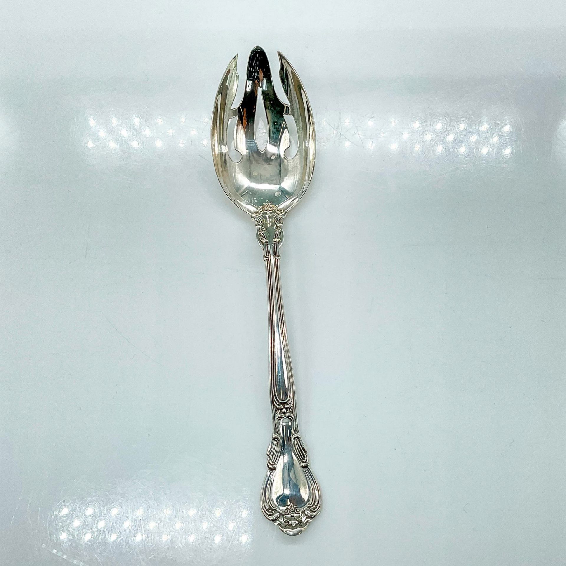 Gorham Sterling Silver Slotted Serving Spoon, Chantilly