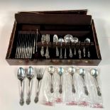 60pc Gorham Sterling Silver King Edward Flatware Set