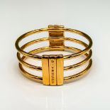 Pretty Givenchy Gold Metal Layered Cuff Bracelet