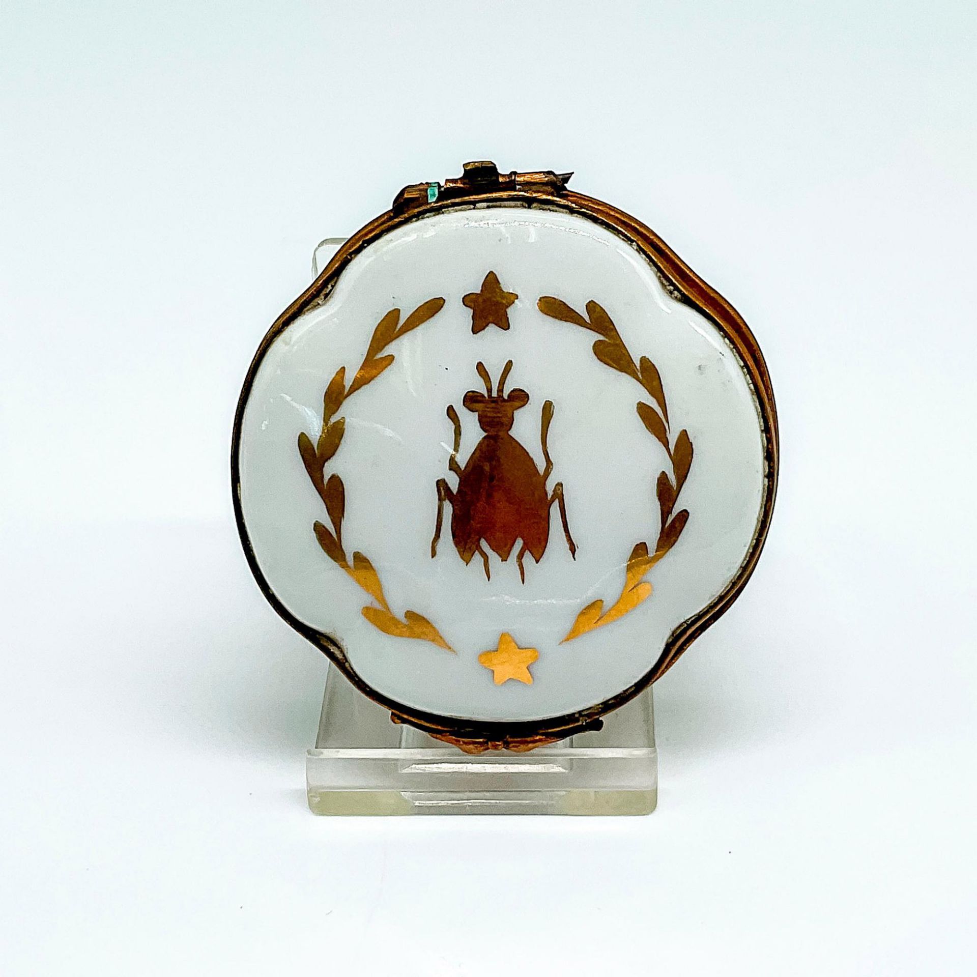 Limoges Porcelain Beetle Trinket Box