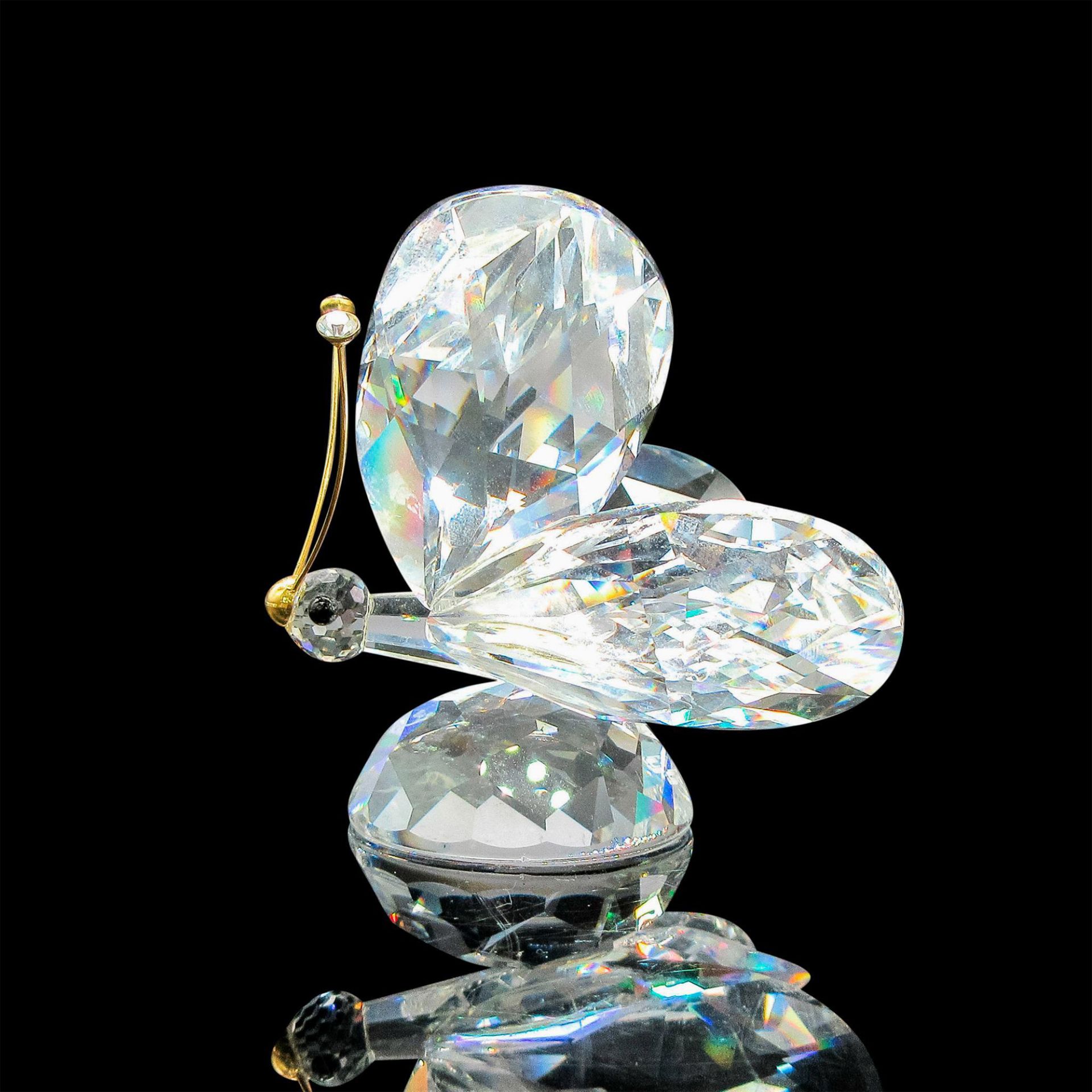 Swarovski Crystal Figurine, Butterfly with Gold Antennae - Image 2 of 4