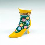 Limoges Fait Main Porcelain Boot Trinket Box