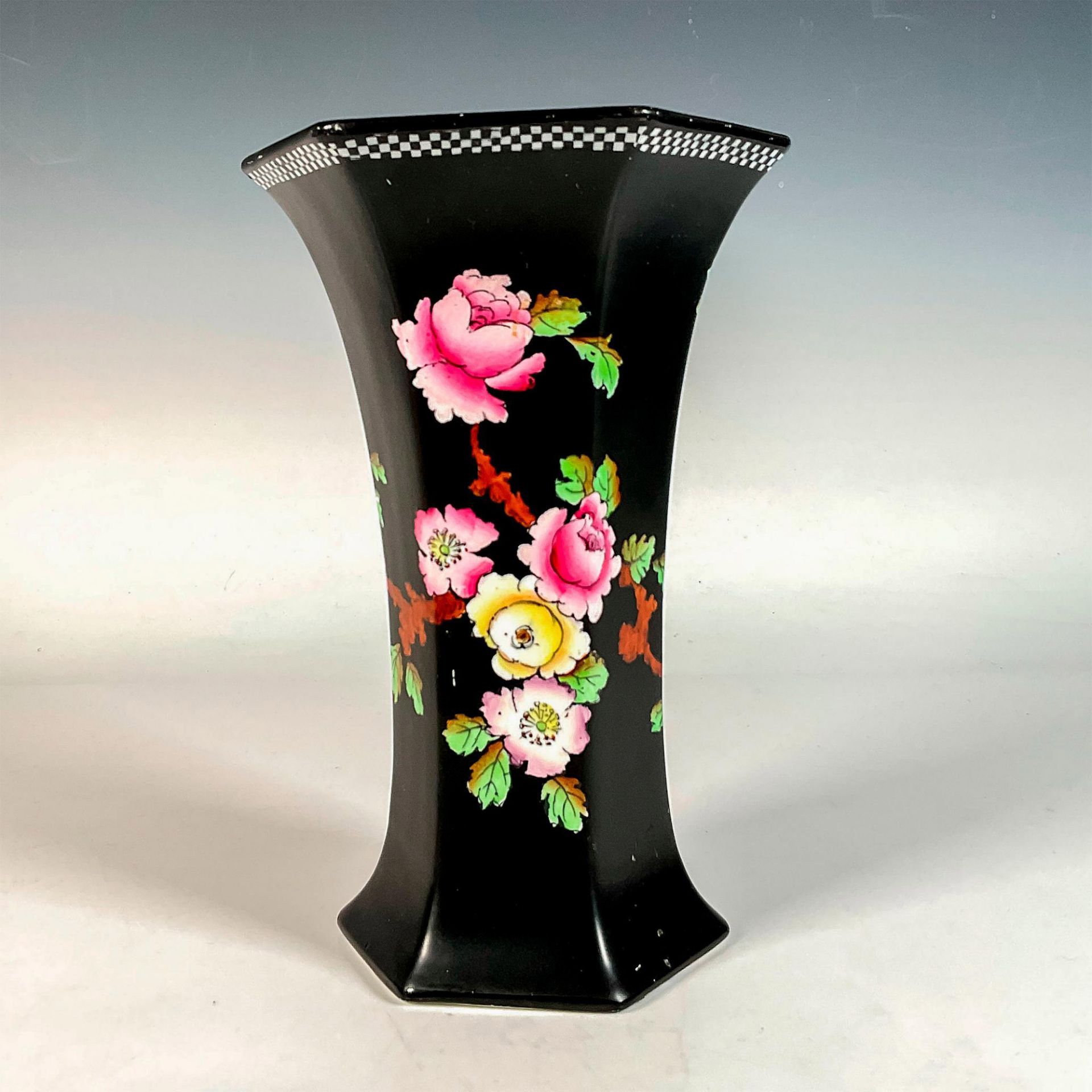 Royal Cauldon Ware Floral Vase - Bild 2 aus 3