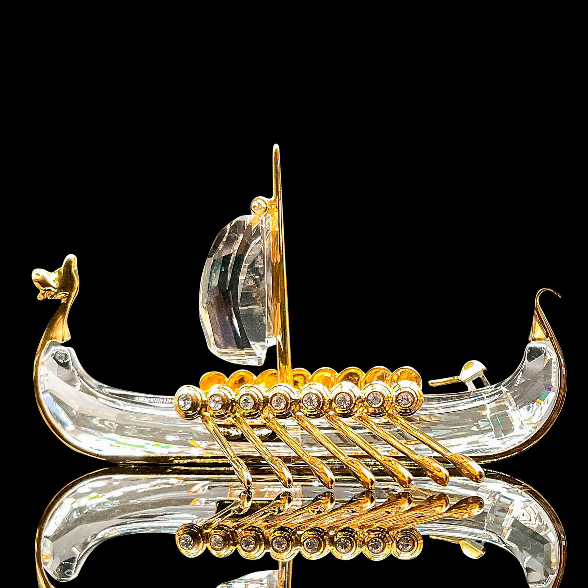 Swarovski Crystal Figurine, Viking Ship - Image 3 of 4