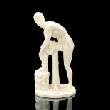 Veronese Resin Figurine, Nude Male Donning Sandal