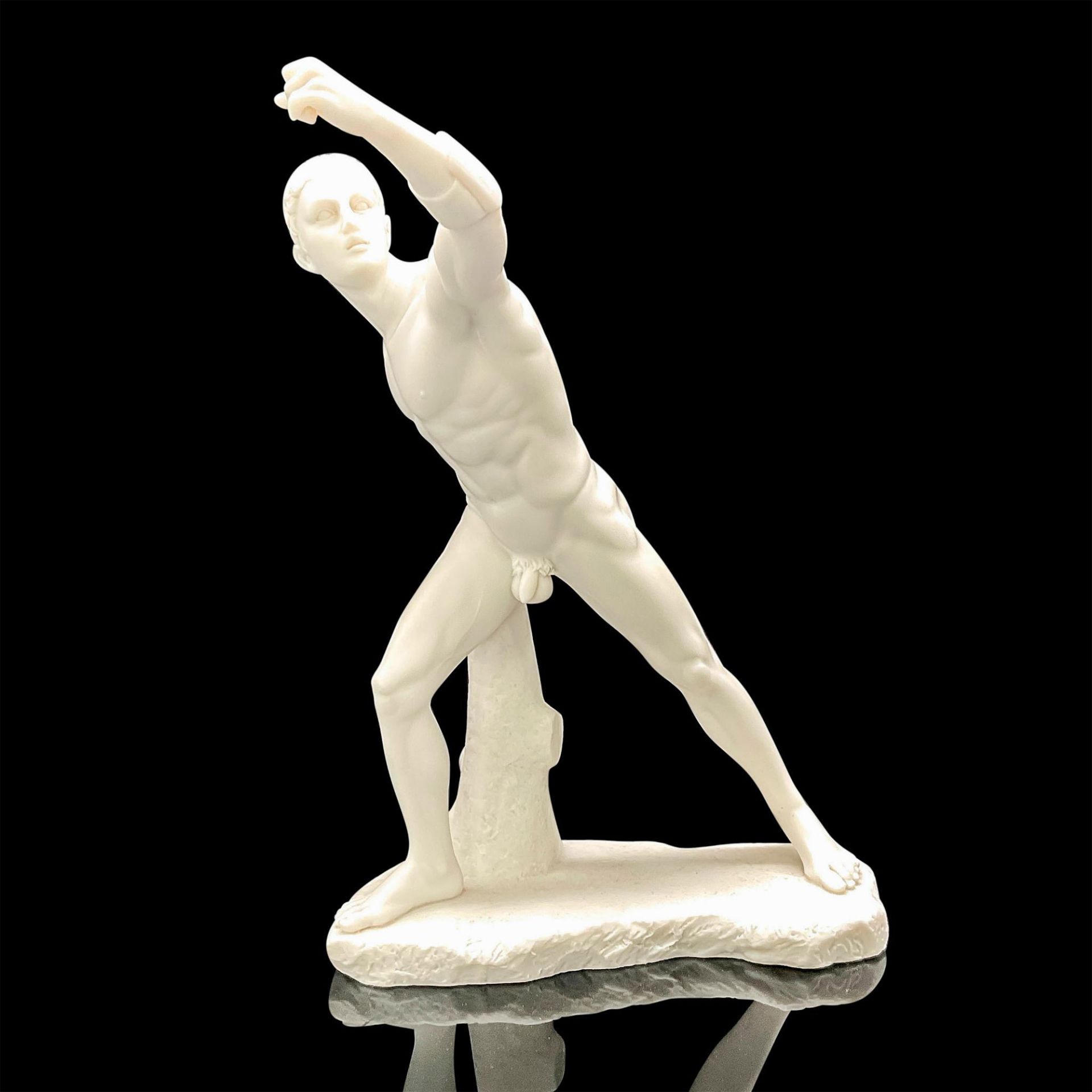 Veronese Design Resin Figurine, Nude Male Athlete